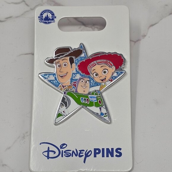 Disney Parks Toy Story Star Profile Buzz Lightyear Woody Jessie Pin - Picture 1 of 4